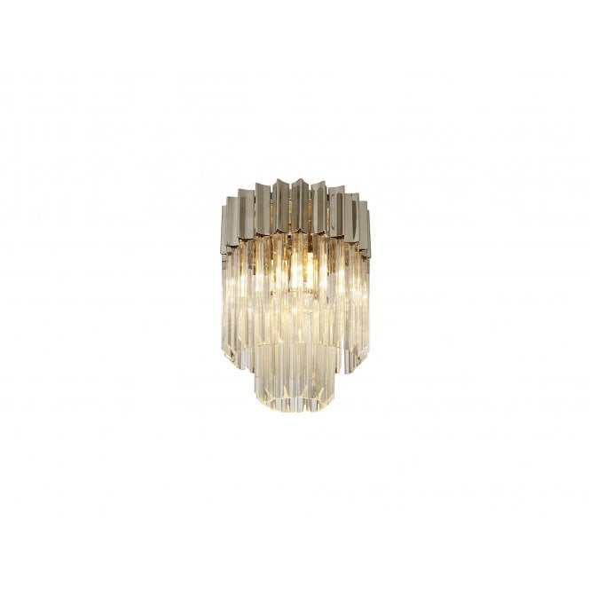 Elate Collection Donard Polished Nickel 3 Light Flush Fitting