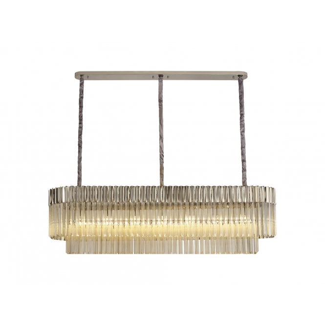 Elate Collection Donard Polished Nickel 7 Light Bar Pendant