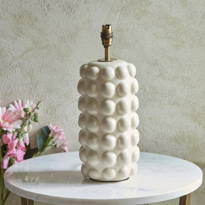 Endon Lighting Bobble Ceramic White Table Lamp Base Only