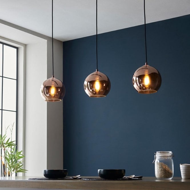 Endon Lighting Boli 3 Light Linear Pendant