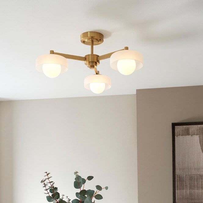 Endon Lighting Boss Semi Flush Fitting