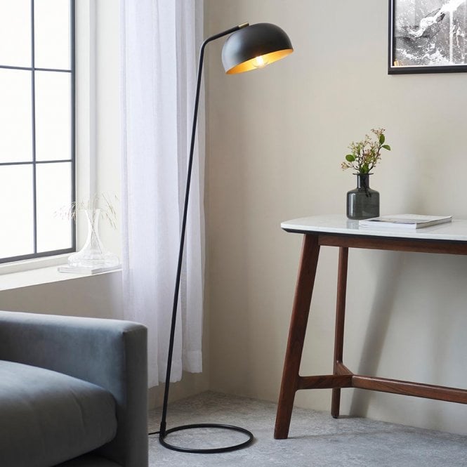 Endon Lighting Brair Floor Lamp in Matt Black