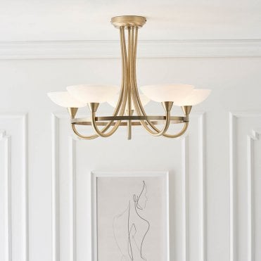Cagney 5 Light Semi Flush