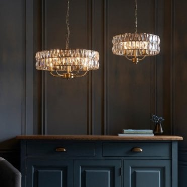 Clifton Antique Brass Ceiling Pendant