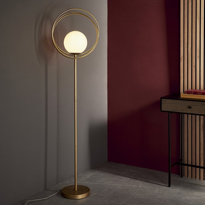 Endon Lighting Emilio Gold Looped Floor Lamp