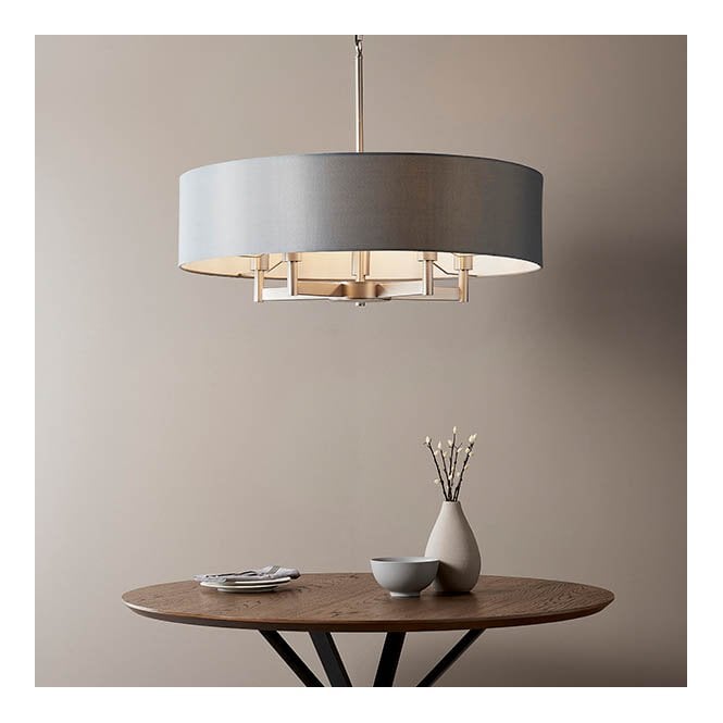 Endon Lighting Grande 5 Light Nickel Pendant