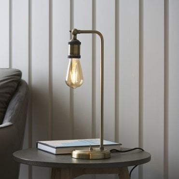 Hal Antique Brass Table Lamp