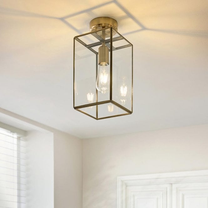 Endon Lighting Hammond Glass Flush Fitting