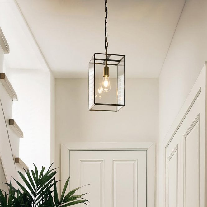 Endon Lighting Hammond Single Glass Pendant