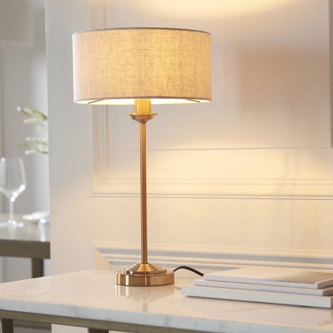 Endon Lighting Highclere Single Table Lamp C/W Shade