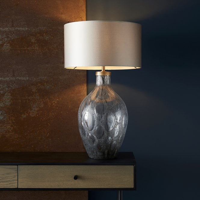 Endon Lighting Hurley Charcoal Tinted Glass Base Only 