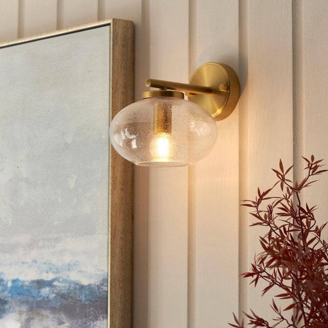 Endon Lighting Jacob Brass Wall Light