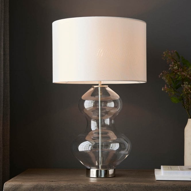 Endon Lighting Kelda Curvey Table Lamp C/W Shade
