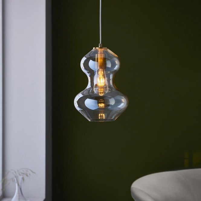 Endon Lighting Kelda Shaped Champagne Glass Pendant