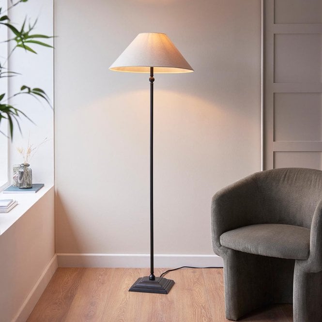 Endon Lighting Lille Floor Lamp C/W Shade