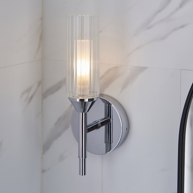 Endon Lighting Natori Modern Wall Light in Chrome