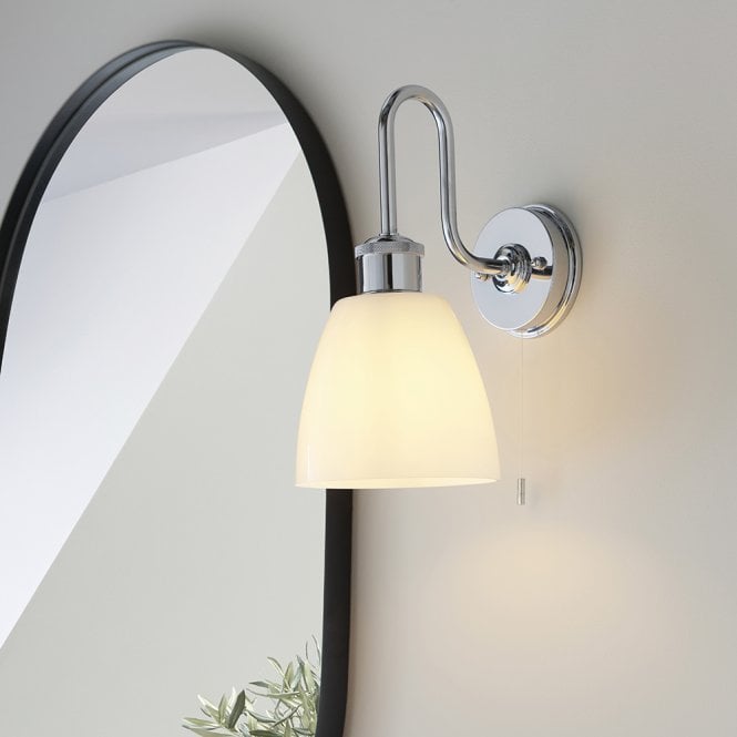 Endon Lighting Piper Chrome Arch Wall Light