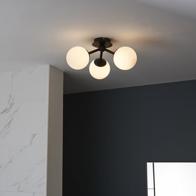 Endon Lighting Pulsa 3lt Semi Flush