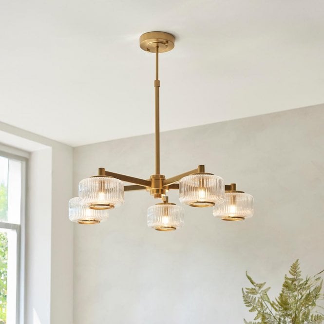 Endon Lighting Stamford 5 Light Ceiling Pendant