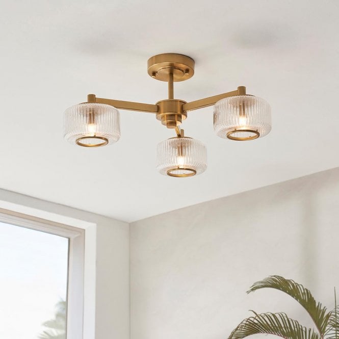 Endon Lighting Stamford Semi Flush Fitting