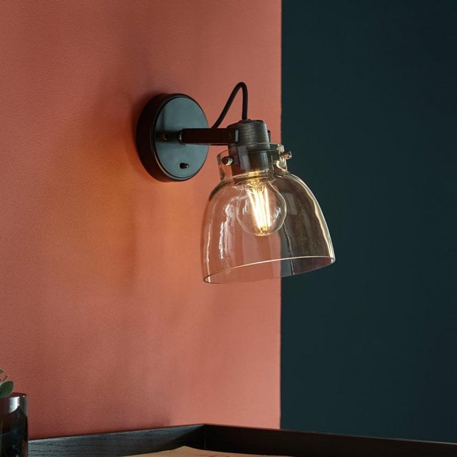 Endon Lighting Urban Belle Wall Light in Black Finish
