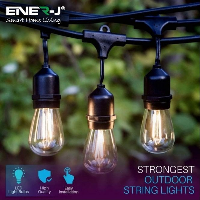 Ener-J LED Filament String Festoon Lighting Kit 10.2M