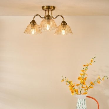 Erika 3 Light Semi Flush
