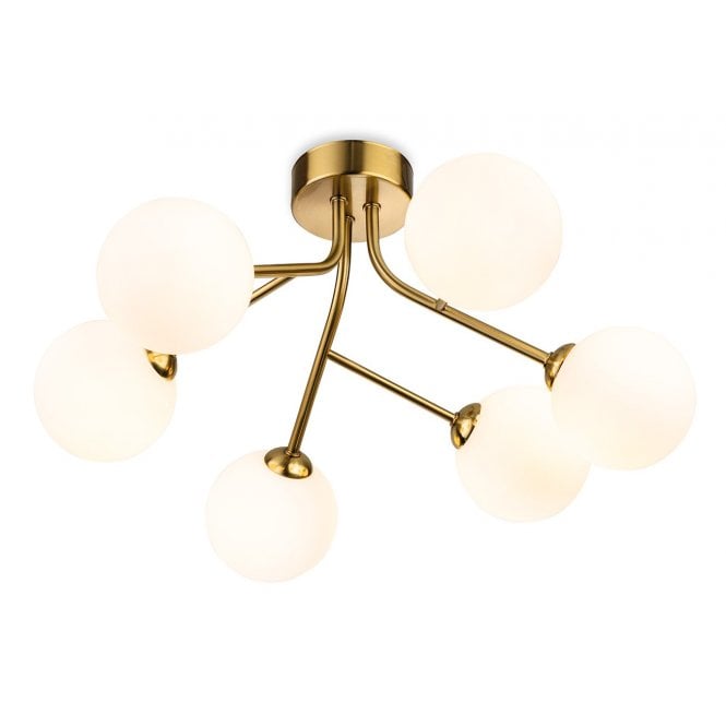 Firstlight Groves 6 Light Semi Flush Fitting