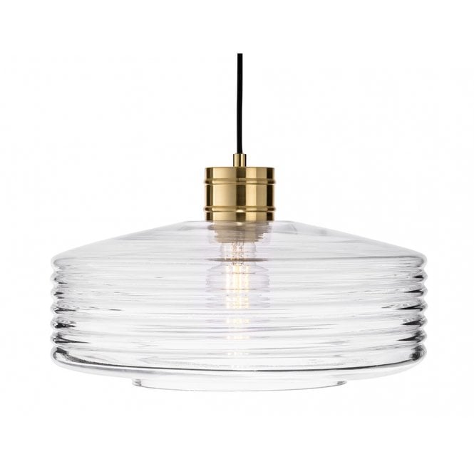 Firstlight Porto Brushed Brass Single Pendant