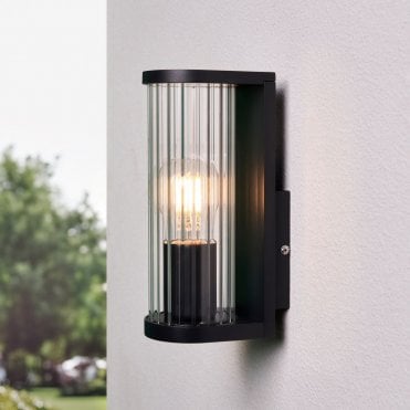 Akuma Ribbed Glass Wall Light