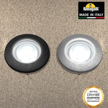 Aldo (5cm) Round 1.7W Walkover or Recessed Wall Light
