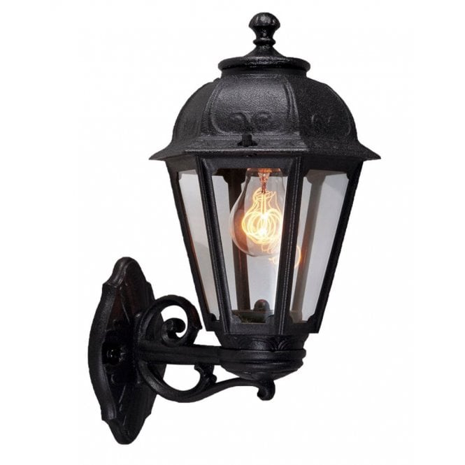 Fumagalli Bisso Saba E27 Black Wall Lantern