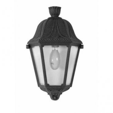 Daria E27 Half Wall Lantern Black