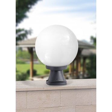 Disma Post Top with Opal Globe