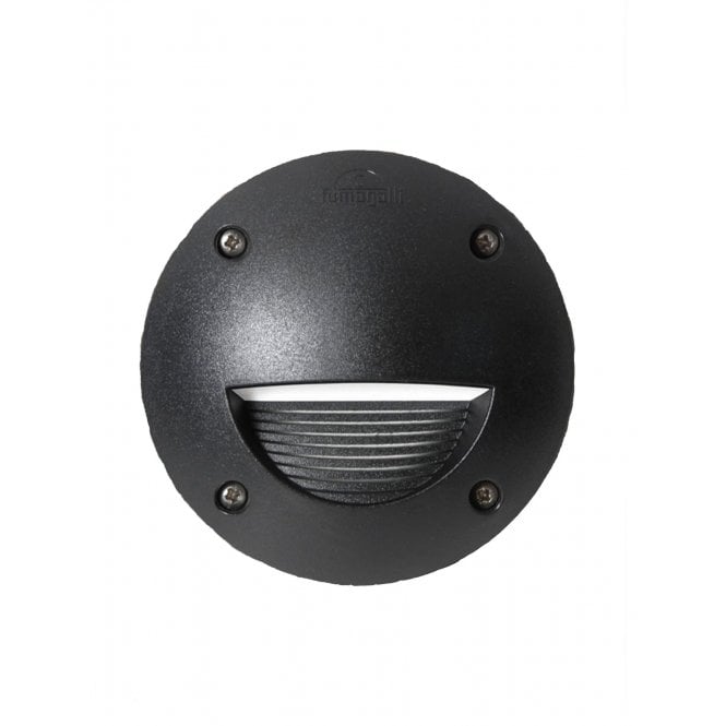 Fumagalli Leti 100 Round Eyelid Gill LED 3W GX53 in Black