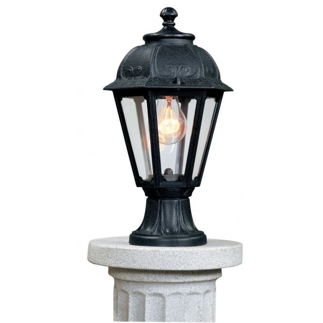 Fumagalli Mikrolot Saba E27 Black Post /Pillar Top Lantern