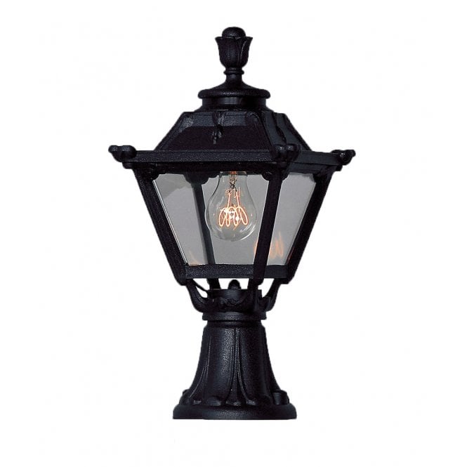 Fumagalli Minilot Golia E27 Black Post /Pillar Top Lantern