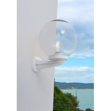 Nardo Clear Globe Wall Light