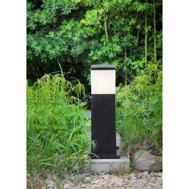 Fumagalli Virgilio Black Bollard with Opal Lens