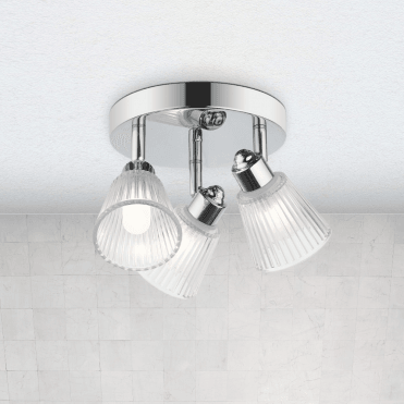 Gatsby 3 Light Bathroom Ceiling Light IP44