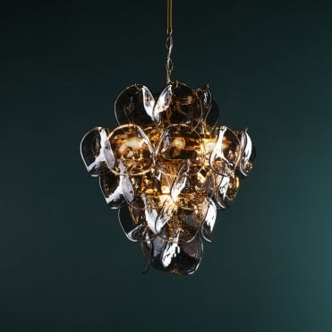 Genoa Smoked Glass Ceiling Pendant
