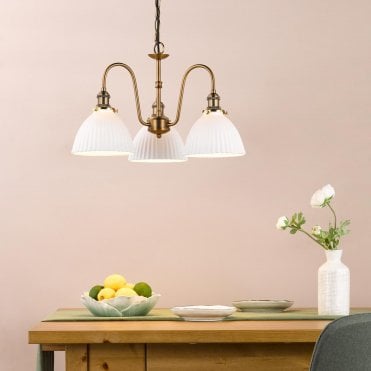 Hadano 3 Light Pendant in Antique Bronze