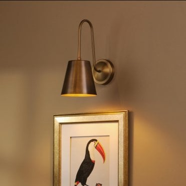 Hadano Antique Bronze Tall Wall Light