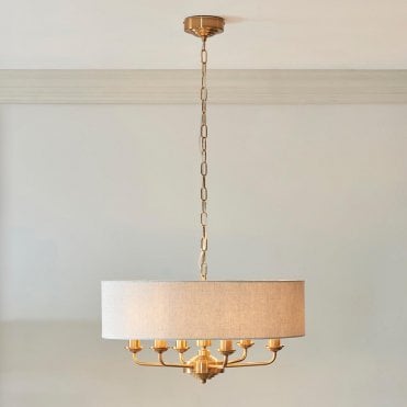 Highclere 6 Light Drum Pendant