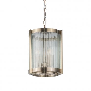 Hudson 3 Light Glass Pendant