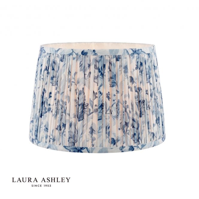 Laura Ashley Adwick Blue Drum Shade 30cm