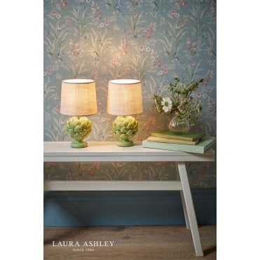 Artichoke Green Twin Pack Table Lamp C/W Shade