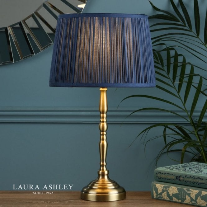 Laura Ashley Corey Antique Brass Candlestick Table Lamp Base Only