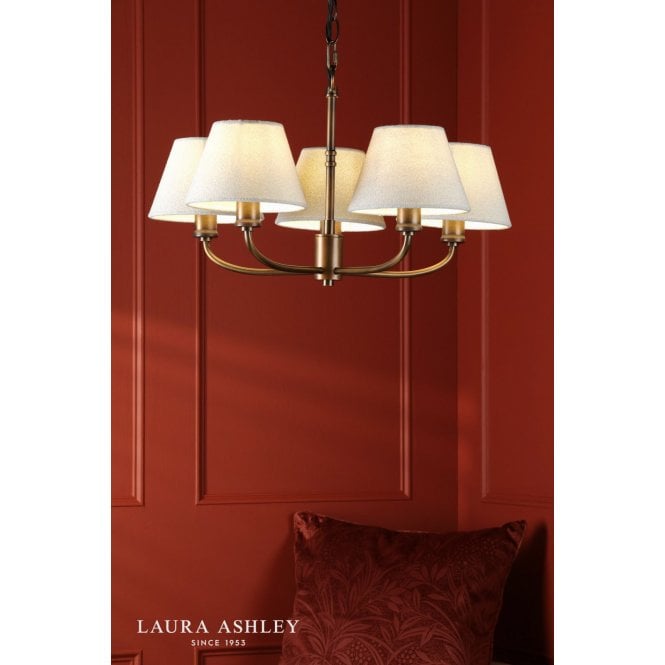 Laura Ashley Denston 5 Light Antique Bronze Pendant