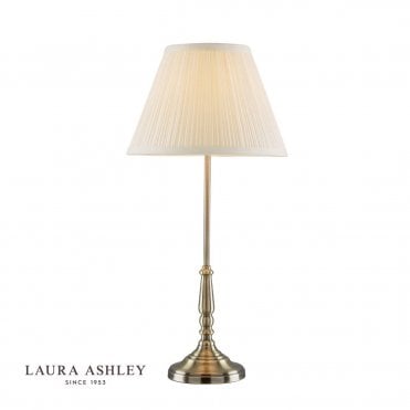 Elliot Antique Brass Table Lamp C/W Ivory Shade